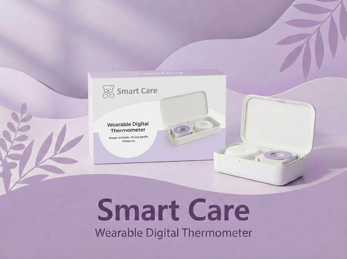 Nou 2026 - Termometru pentru bebeluși Smart Care și 20 de plasturi