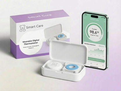 Nou 2026 - Termometru pentru bebeluși Smart Care și 20 de plasturi