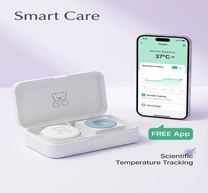 Nou 2026 - Termometru pentru bebeluși Smart Care și 20 de plasturi